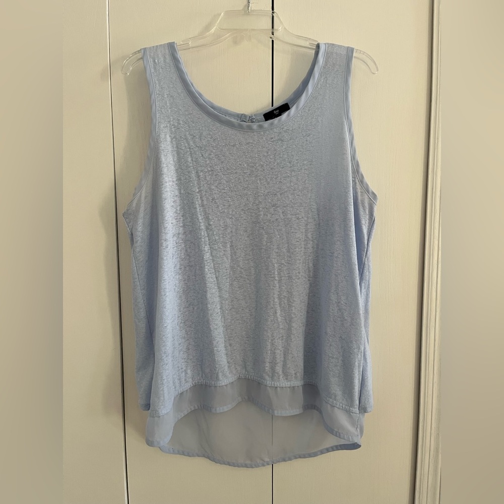 Gap-Baby Blue Sleeveless Top. Size Large.